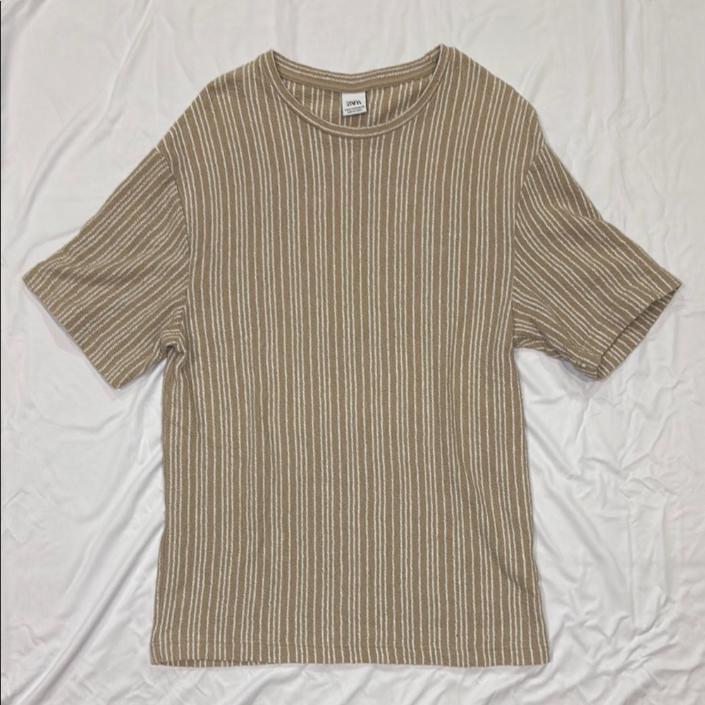 ZARA Stripped T-Shirt - Medium Men